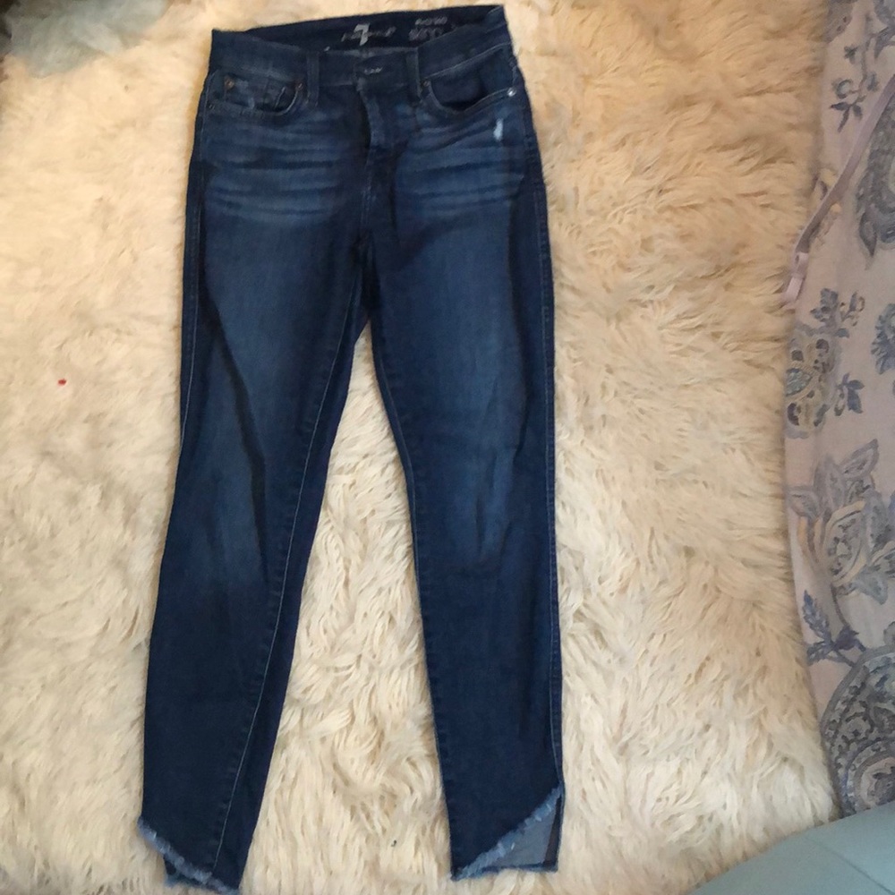 7 for all mankind skinny ankle jeans